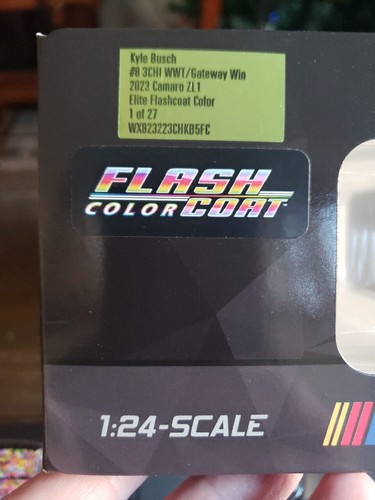2023 Elite Flashcoat Color Kyle Busch 3CHI Gateway Win Chevrolet Camaro 1/24 ๐ฅ - Picture 7 of 10
