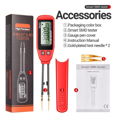 SMD Tester Resistance Capacitance Meter Multimeter Professional Component tester