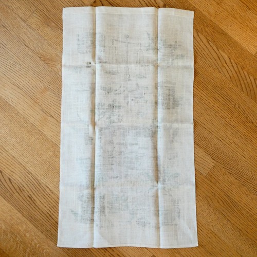 Kay Dee Handprints Linen Tea Towel Spice Shelf Sewell Jackson 17x30 in VTG NEW - Picture 6 of 7