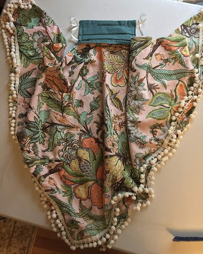 Boho Style Rosa Hals Gamasche Schal Filter Waschbar Doppellagig Stoff Gesichtsmaske - Bild 2 von 4