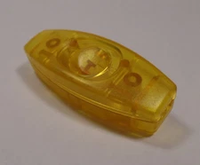 New Gold In Line Feed Through Rocker Switch, On-Off, For SPT-2 Lamp Cord #RS423