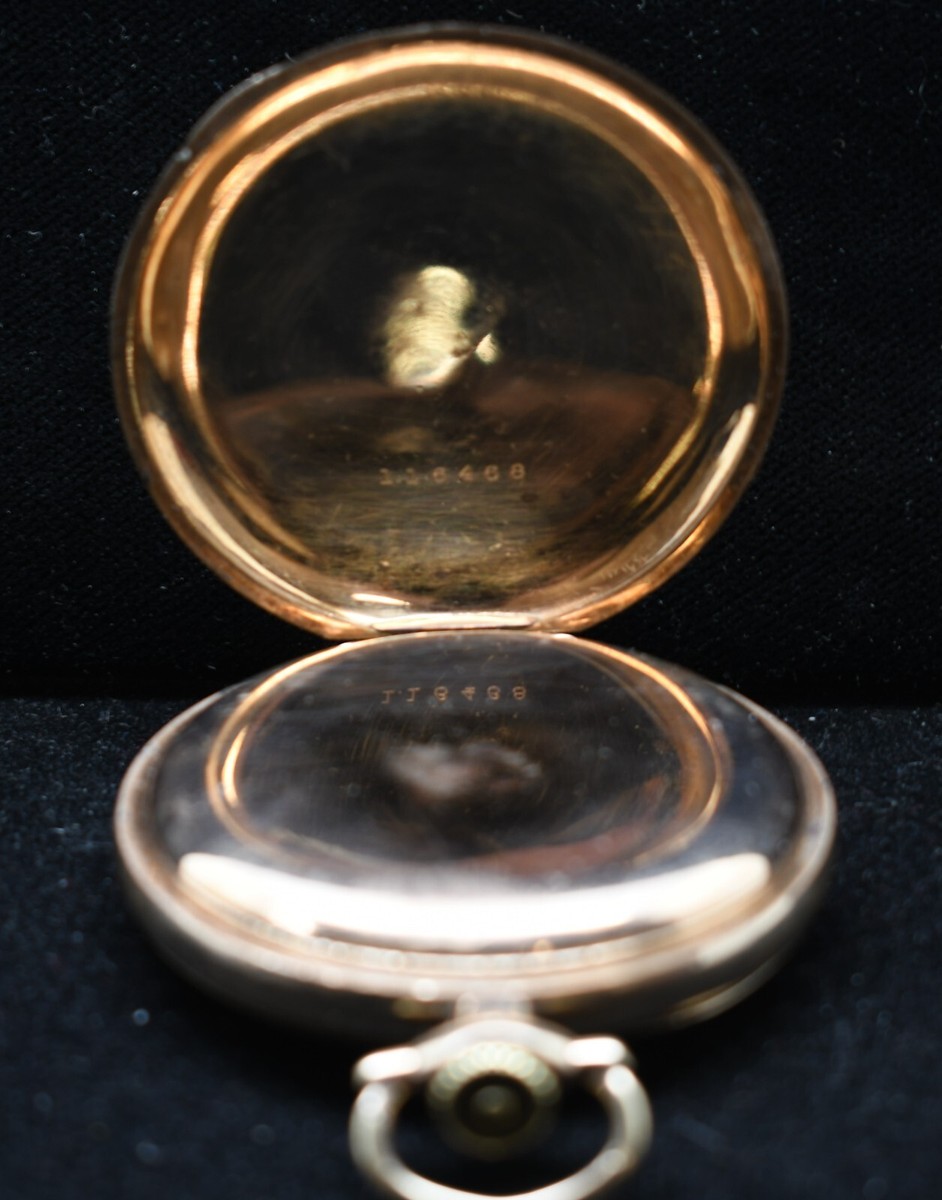1915 Waltham Wind Indicator 21 Jewel Open Face Gold Filled Pocket