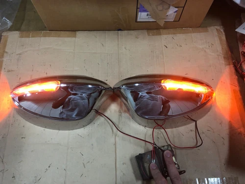 MIT ALL CHROMED Mirror Cover with Indicator for BMW E90 2005-2007