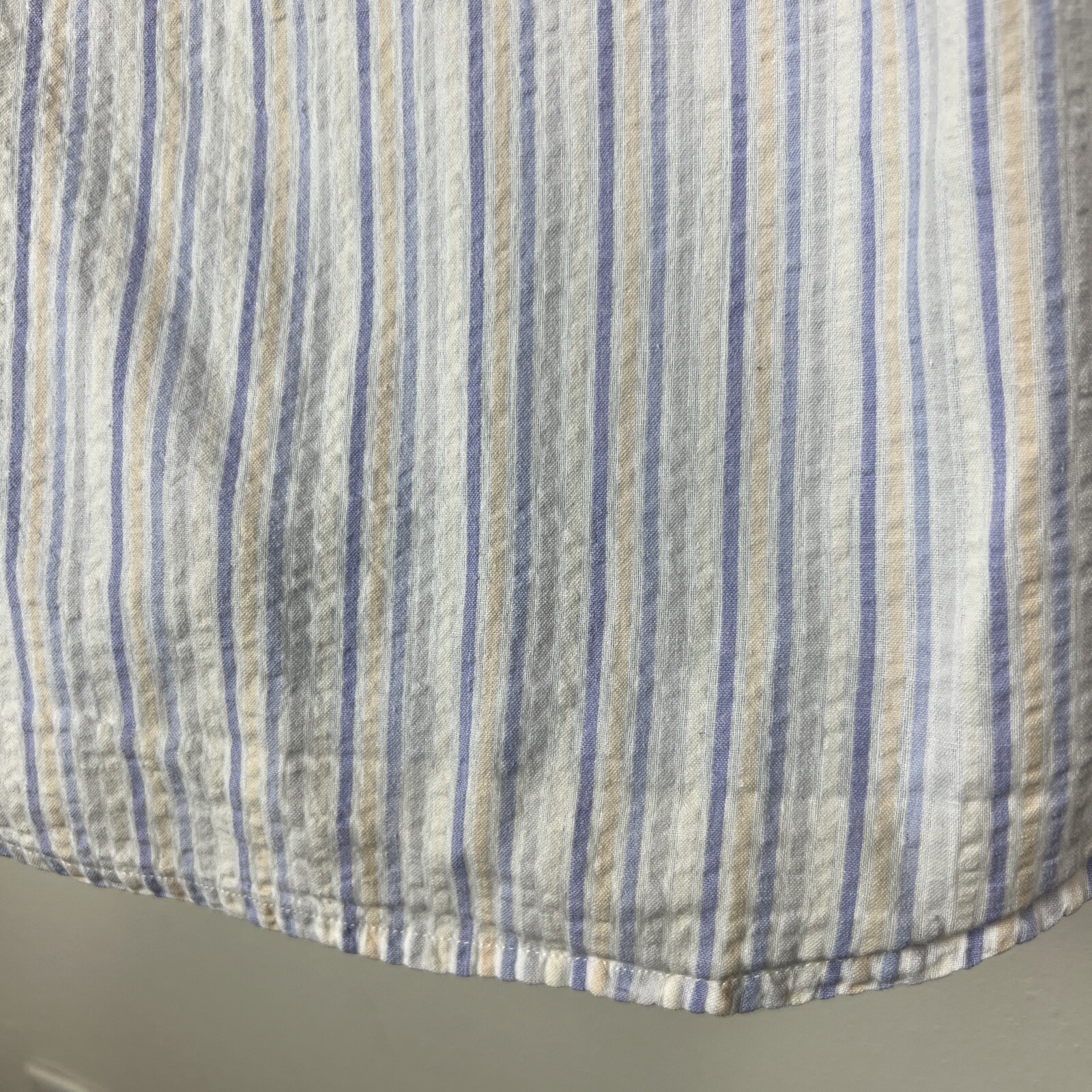 Moda Tech Button Down Shirt Men Large Purple Stri… - image 8