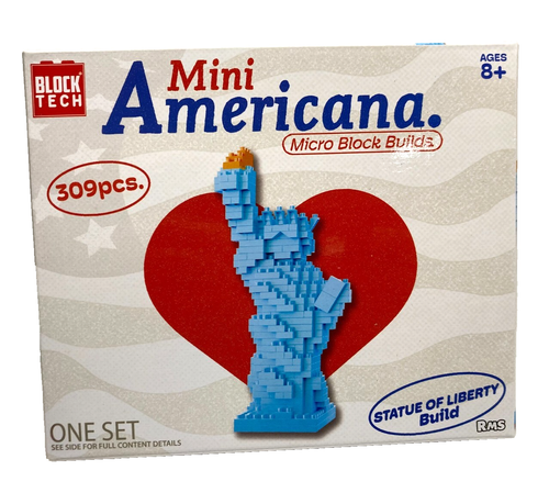 Block Tech Mini Americana Block Build Sets Liberty and Fireworks 665 Pieces - Picture 5 of 7