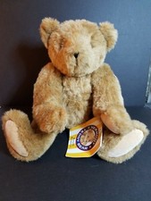 Vermont Teddy Bear Plush Jointed Tag Attached Light Brown