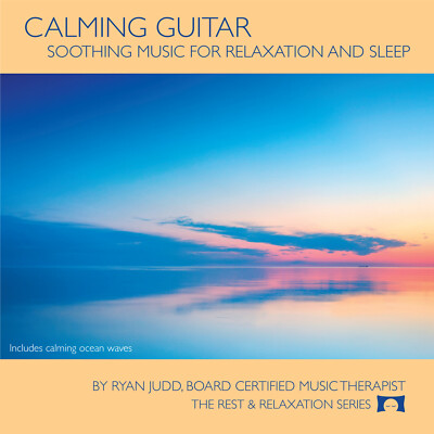 Calming Guitar CD - Music with Ocean Waves For Relaxation & Sleep - NEW