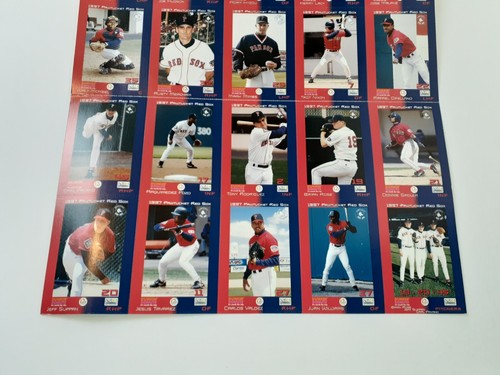 1997 Pawsox Team Photo Album PAWTUCKET RED SOX Player Card Set Uncut Sheet Trot - Picture 6 of 10
