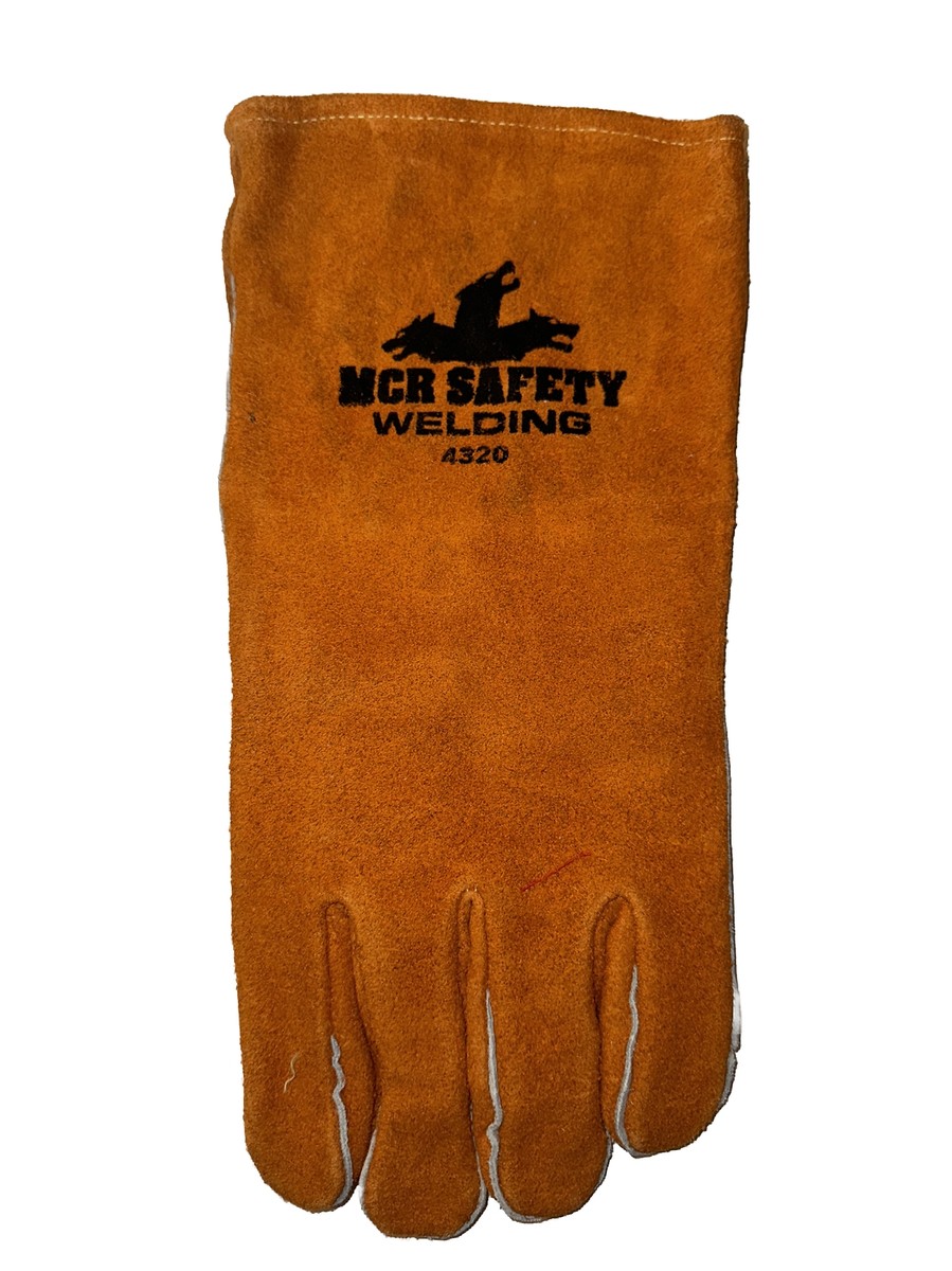 MCR Left Hand Leather Welding Glove Made With Kevlar 12” Length