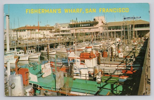 Fischerboote Fisherman’s Wharf San Francisco Kalifornien Postkarte