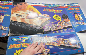 BOX ONLY Micro Machines Battle Tank Military Playset Galoob 1993 VTG Part
