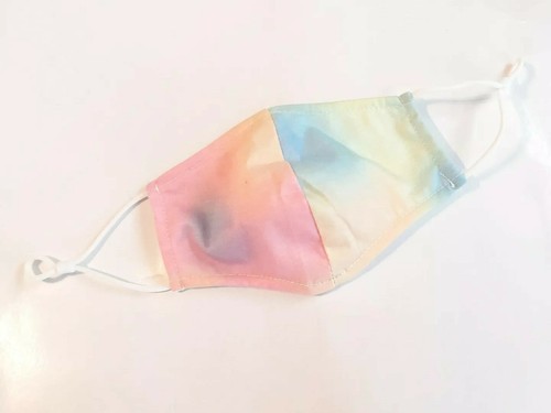 3 Cotton Multicolor Tie Dye Toddler Reusable Mask - Picture 9 of 10
