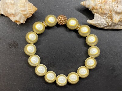 Armband Miracle Beads Gr. S Strass Strassringe Magic Beads Perle 12mm A1000-3