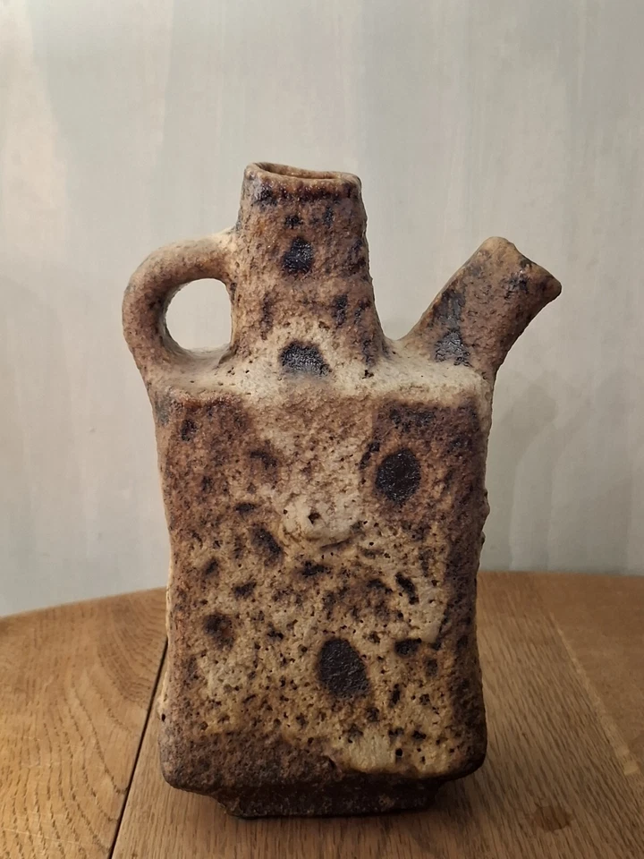Vintage Marius Van Woerden Vest Keramik Kettle Vase Rare Netherlands Fat Lava - Image 4 of 4