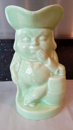 Vintage Burlington Ware green wash toby jug - 第 1/4 張圖片