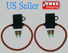 2Pack 10Gauge Inline ATC Fuse Holder 7.5AMP Fuse With Cover New Car TruckInstall