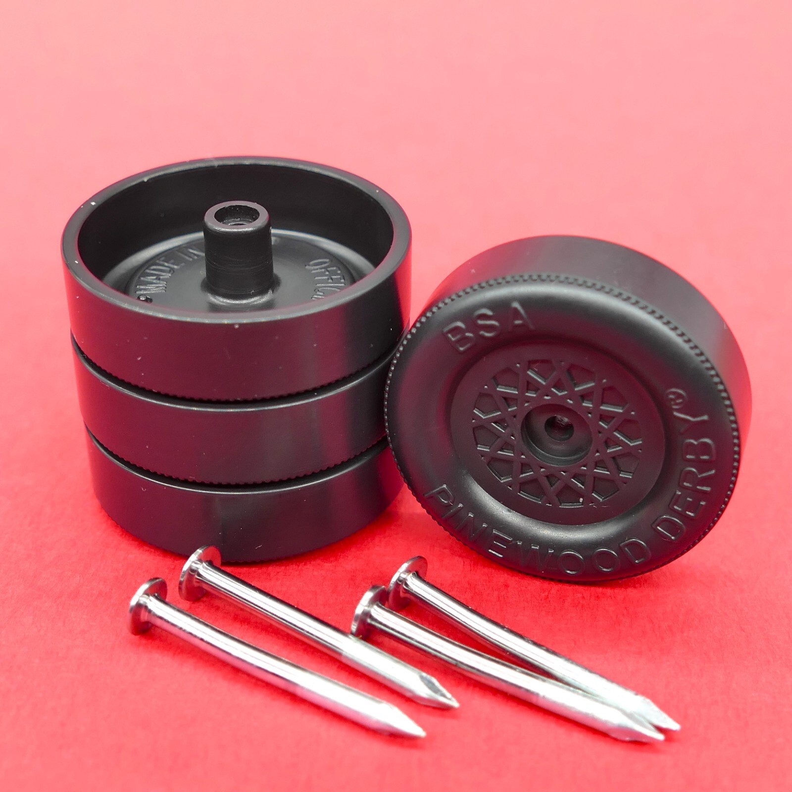 Pinewood Derby Wheels Axles Cant Rail Rider Lathe Tread Hubs I Edge