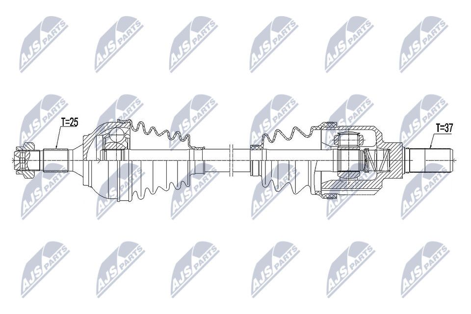 DRIVE SHAFT NPW-CT-101 FOR CITROËN C3/AIRCROSS/II/Van HNZ /HNP /HNV 1.2L 3cyl - Image 6