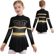 Girls Dancewear Performance Cheerleading Shiny Diamonds Jumpsuit Halloween