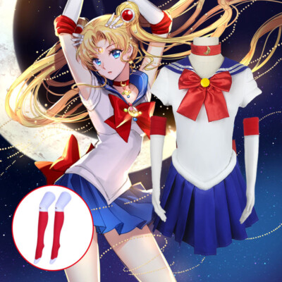 Anime Sailor Cosplay Moon Costume Tsukino Usagi Dress Mizuno Ami Cosplay Costume