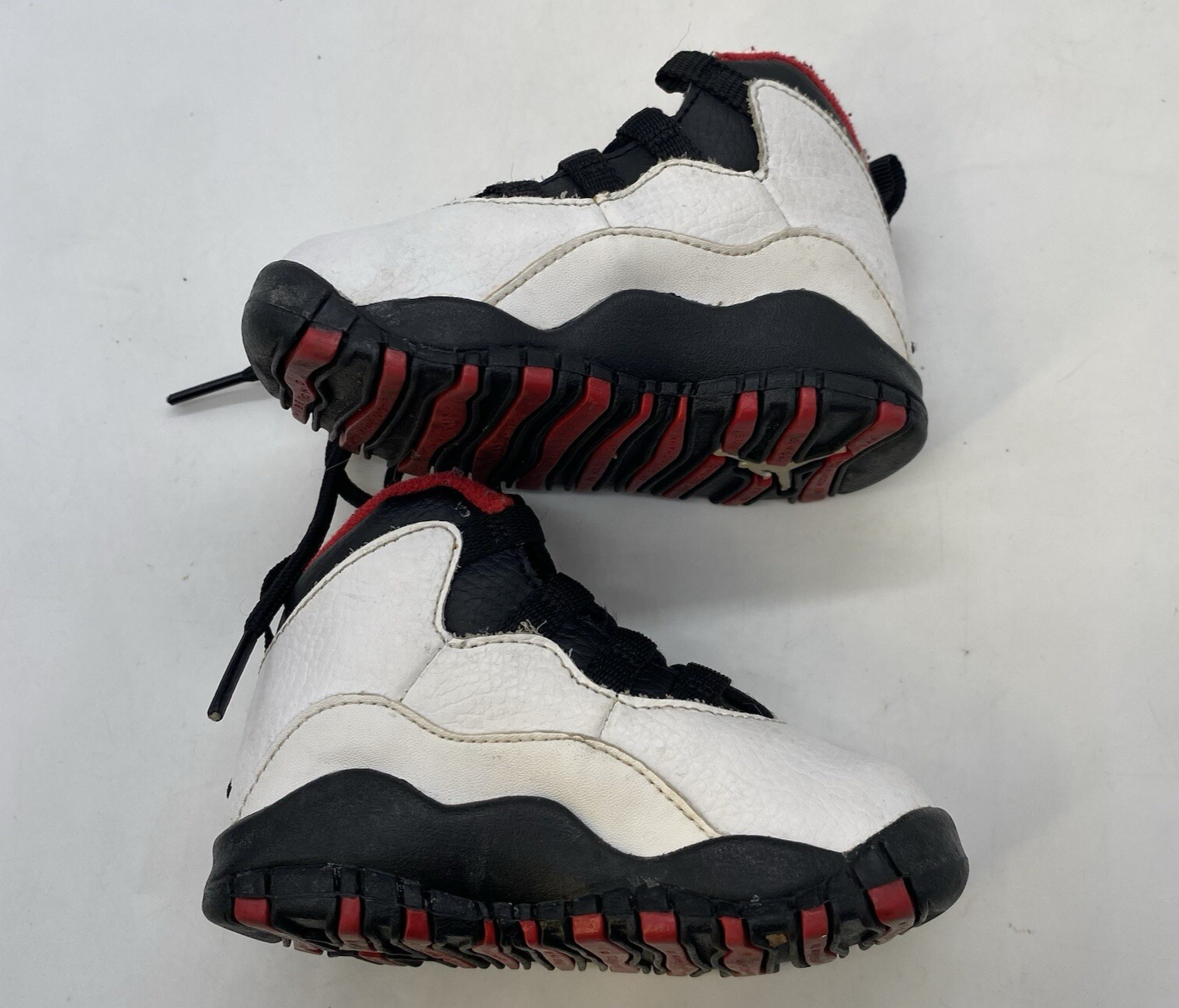 PONY Jordan 10 Double Nickel 5c bianco nero rosso OG Chicago 310808 102 culla