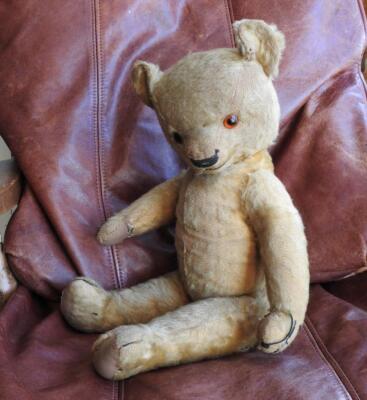 Chad Valley 1930 Label 20'' (50Cm) Mohair Magna Teddy Bear ''Uri'' Glasaugen