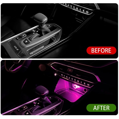 1pc USB Lights LED Car Interior Light Atmosphere Ambient Bright Lamp Accessories - Bild 8 von 12