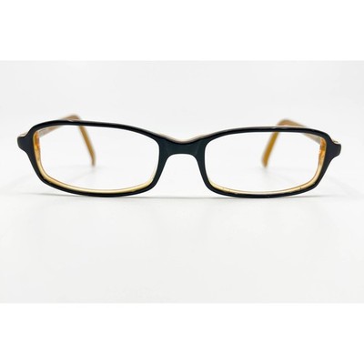 Guess Eyeglasses Womens Black Amber GU 1301 BLK Rectangular Frames GU1301