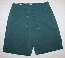 New mens LANDS' END green swim shorts trunks Size small