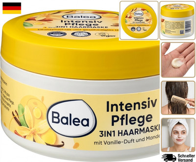 Balea Haarmaske 3in1 Intensivpflege 300ml Tiefenpflege Glanz Pflege (Neu&ovp)