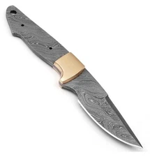 Custom Handmade Damascus steel hunting Outdoor Skinner Knife Blank Blade
