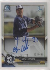 2018 Bowman Chrome Prospect Refractor 212/499 Joey Lucchesi #BCPA-JL Auto 5wg