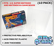 10 Box Protectors for Super Nintendo SNES & N...