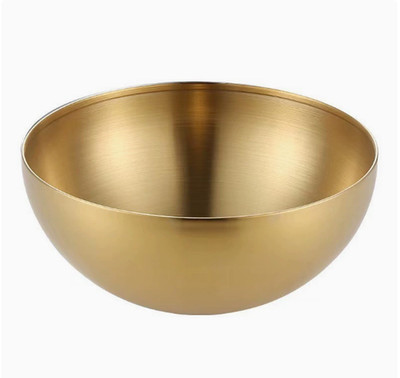 Stainless Steel Salad Bowl Korean Style Mixing Bowl for Noodle Egg Baking Kitche