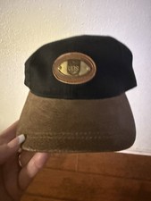 Ouray  UPS United Parcel Service baseball hat cap metal logo brown suede VGC  