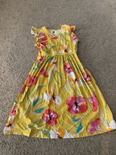 Tea Collection Girl’s 10 Dress Floral Yellow