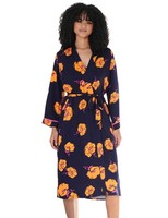 L - 14 Pour Moi Dressing Gown Luxury Nightwear Luxe Woven Twill Robe 19827