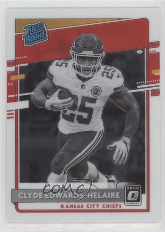 2020 Panini Donruss Optic Rated Rookies Variation Clyde Edwards-Helaire 0z0n