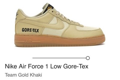 Nike Air Force 1 Low Gore-Tex Team gold Khaki Men s 8