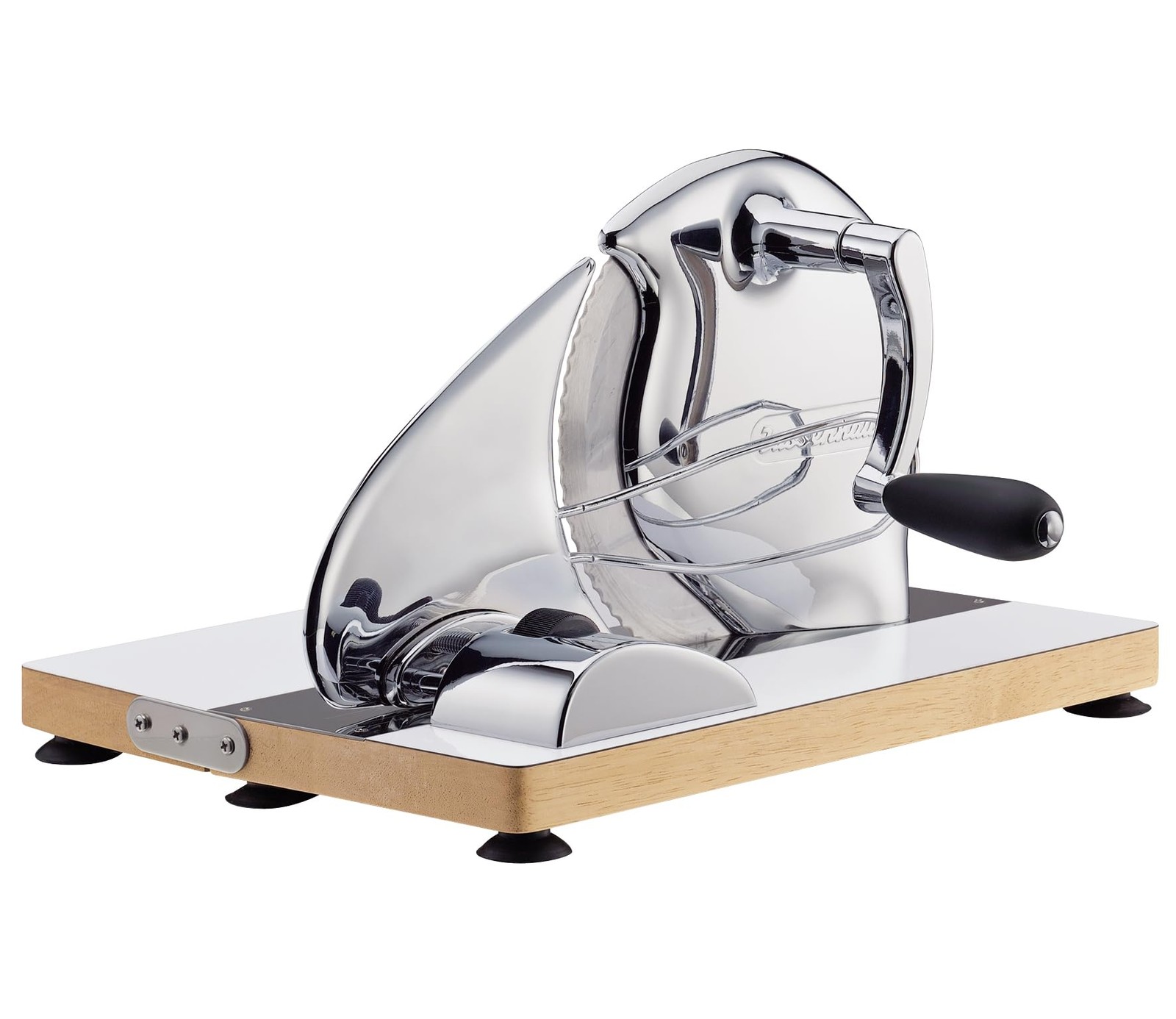 Zassenhaus 72006 Manual Bread Slicer, 8.27"H, Stainless Steel, Silver/Brown