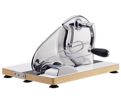 Zassenhaus 72006 Manual Bread Slicer, 8.27''H, Stainless Steel, Silver/Brown