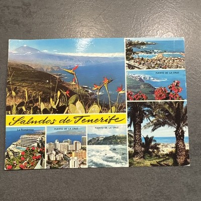 Postkarte Teneriffa  saludas De Tenerife  1977 Ansichtskarte Ak 2237