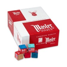 Master CHM144 Pool Cue Chalk Box of 144
