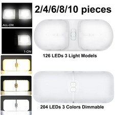 2-10x 12v Led Rv Ceiling Dome Light Rv Interior Lighting For Trailer Camper Boat