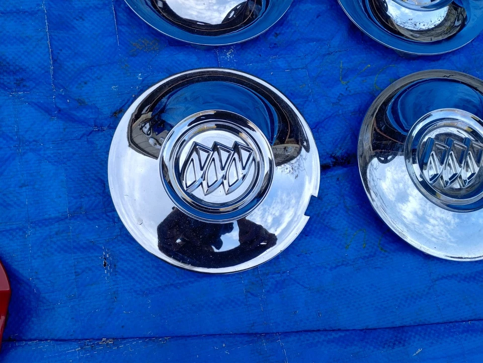 Juego de tapas centrales de rueda cromadas de 7 ranuras Buick Enclave 2008 2009 2010 19" 9597105 Foto 4 de 4