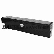 60x13x14 Black Aluminum Side Mount Tool Box Pickup Truck Bed Tool Box W Lock