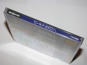 Virtual Casino Sega Saturn Japan import +obi reg card US Seller