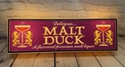 Vintage Malt Duck Lighted Sign Premium Malt Liquor 29" Purple Beer Sign