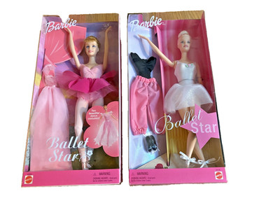 2 Vintage 2000- Ballet Star Barbie Dolls Blonde,  Mattel 29195, 53930 New in Box