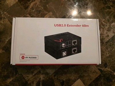 AV Access USB 2.0 Extender 60m Cat5e/6 Plug-and-Play Model U2EX50